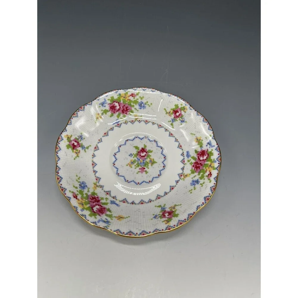 Vintage Royal Albert Chintz Petit Point‎ Saucer Bone China England 5.5